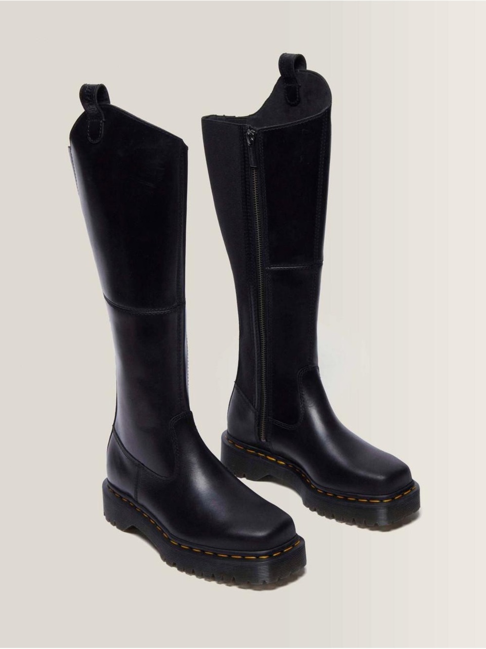 Dr. Martens AMAAYAH KNEE HIGH LEATHER BOOTS - Picture 5 of 10